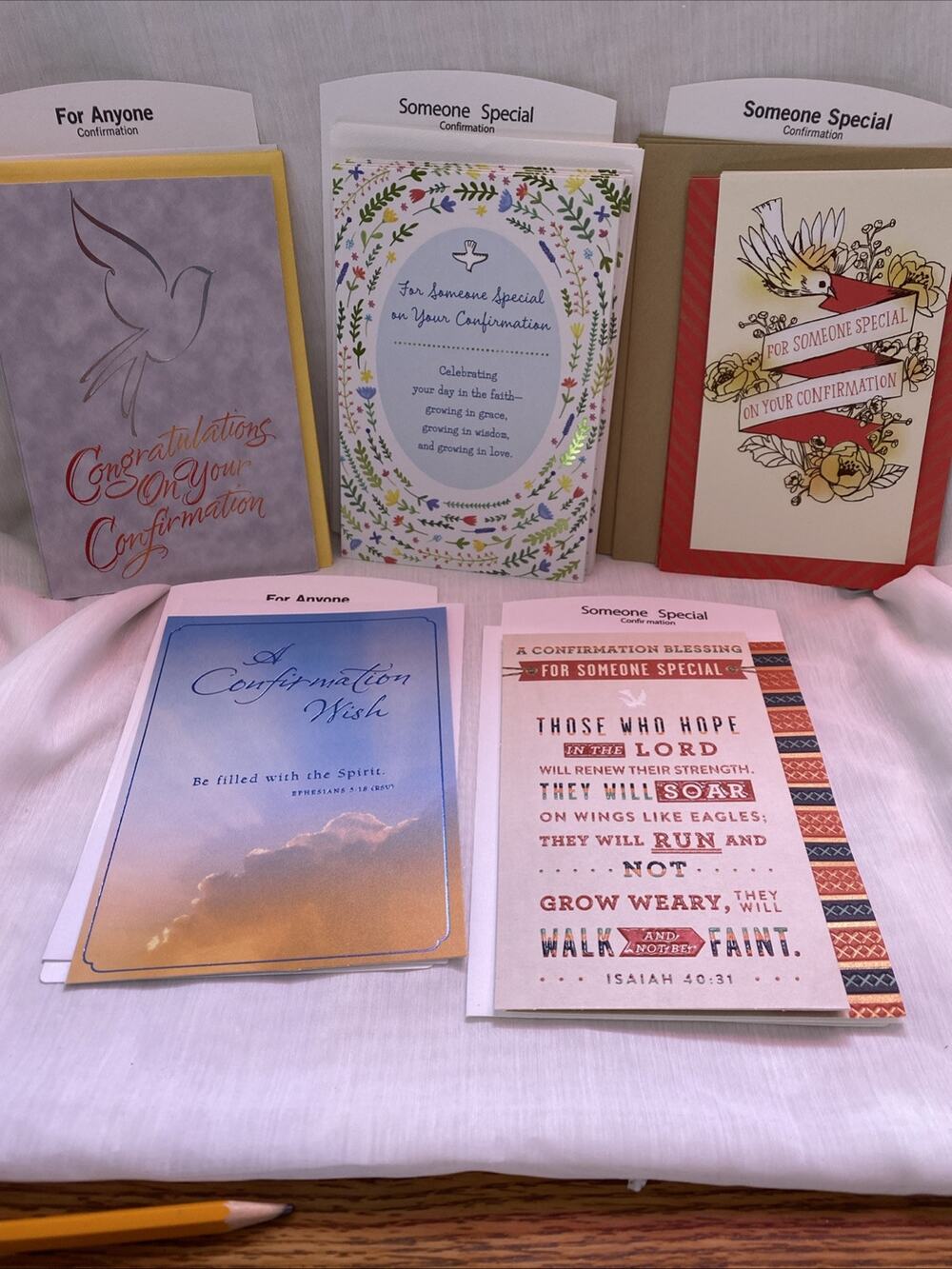 Lot of 12 Christian (Anyone, Someone Spcl)Confirmation cards, NEW
